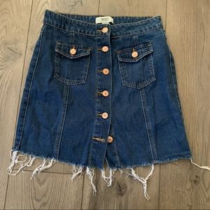 Forever21 Button Up Jean Skirt